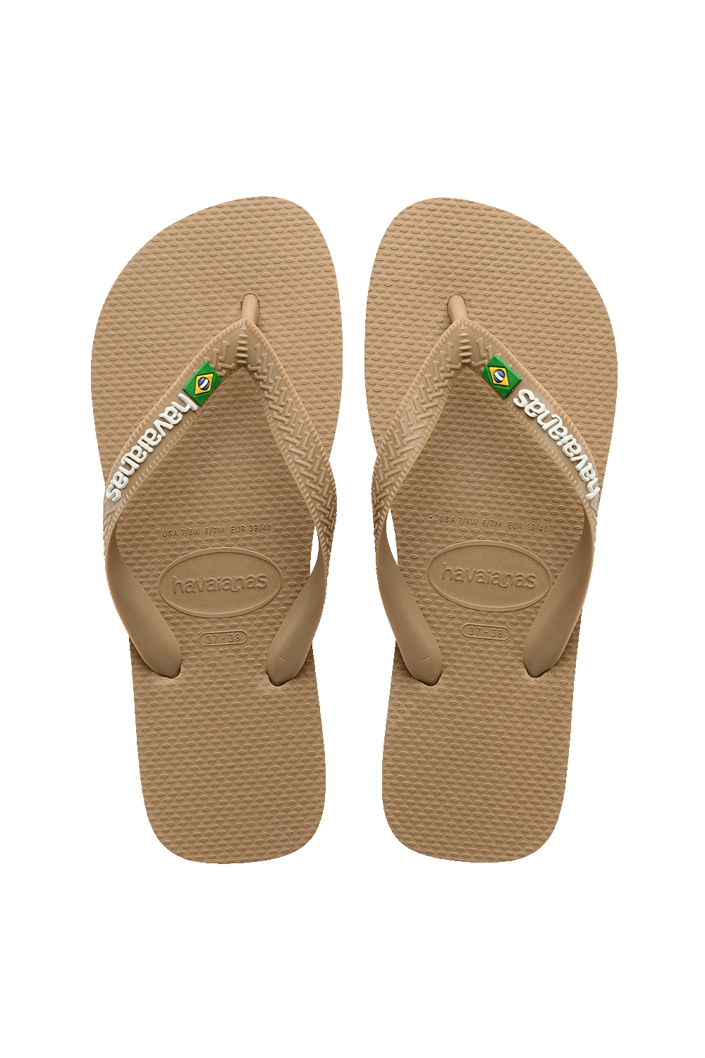 Buy HAVAIANAS Brazil Logo Tan Base Streetwear