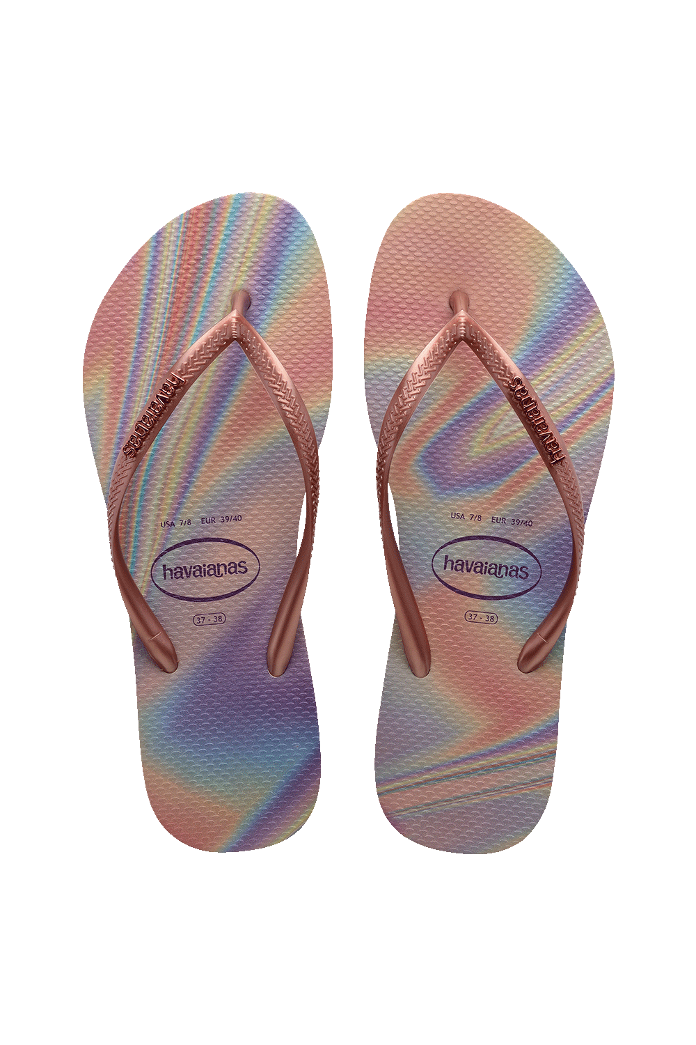 Buy HAVAIANAS Slim Iridescent Ballet Rose Base Streetwear