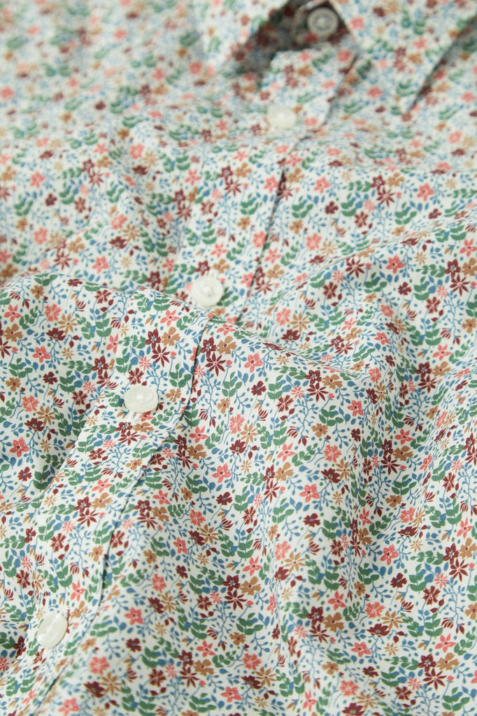 BEN SHERMAN Longsleeve Shirt Multicoloured Floral White