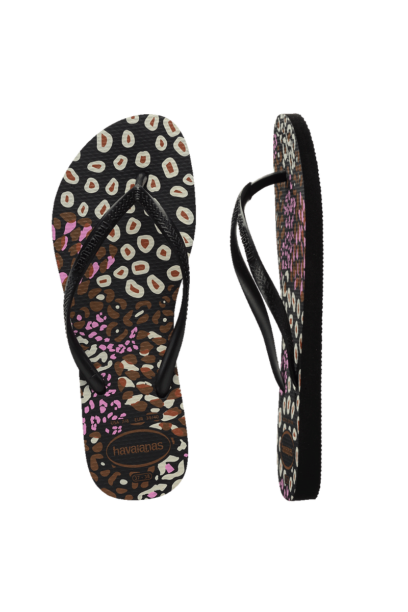 Buy HAVAIANAS Slim Animal Black Pink Lemonade | Base Streetwear