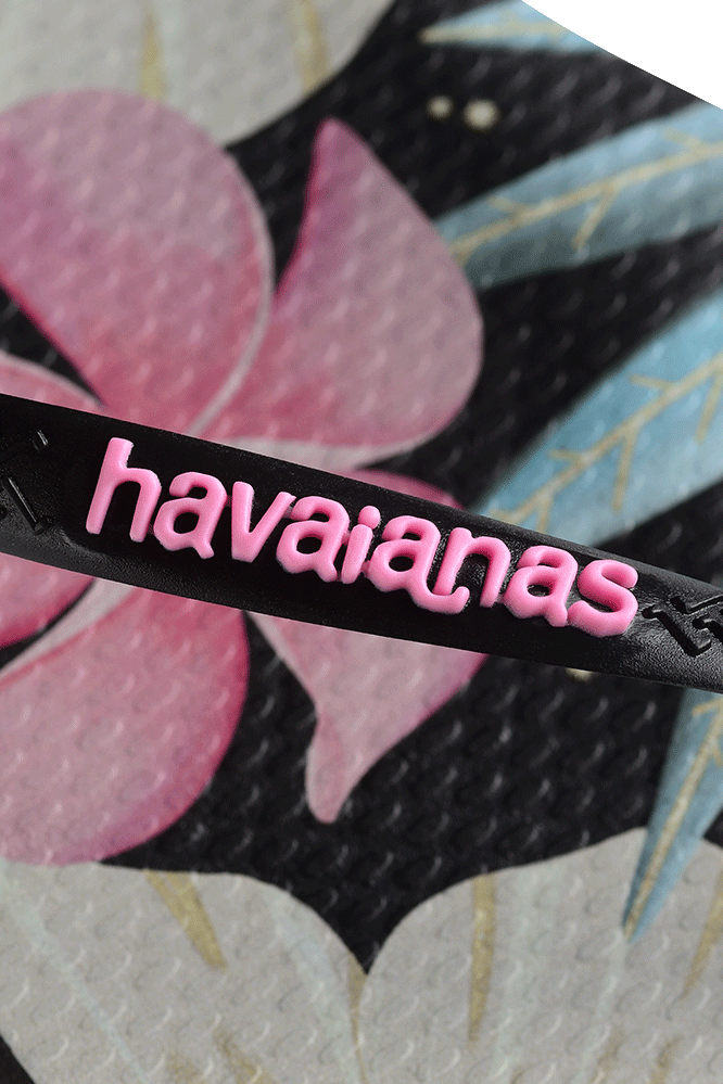 HAVAIANAS Slim Floral Black Pink