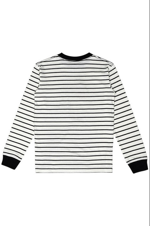 SANTA CRUZ Ultimate Flame Stripe Ls Tee Black White