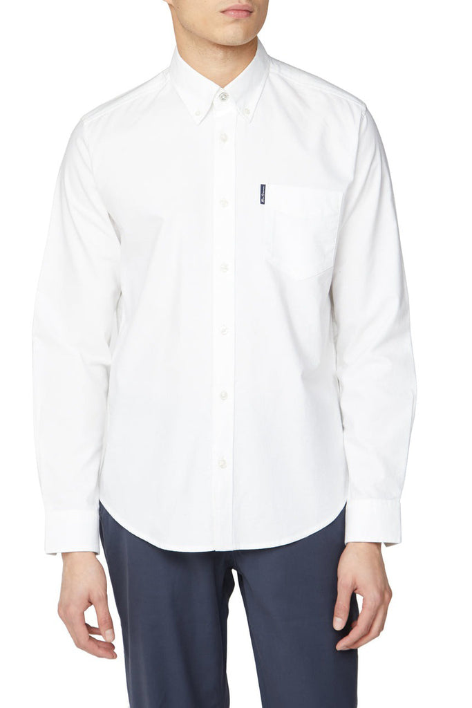 BEN SHERMAN Signature Longsleeve Oxford Shirt White