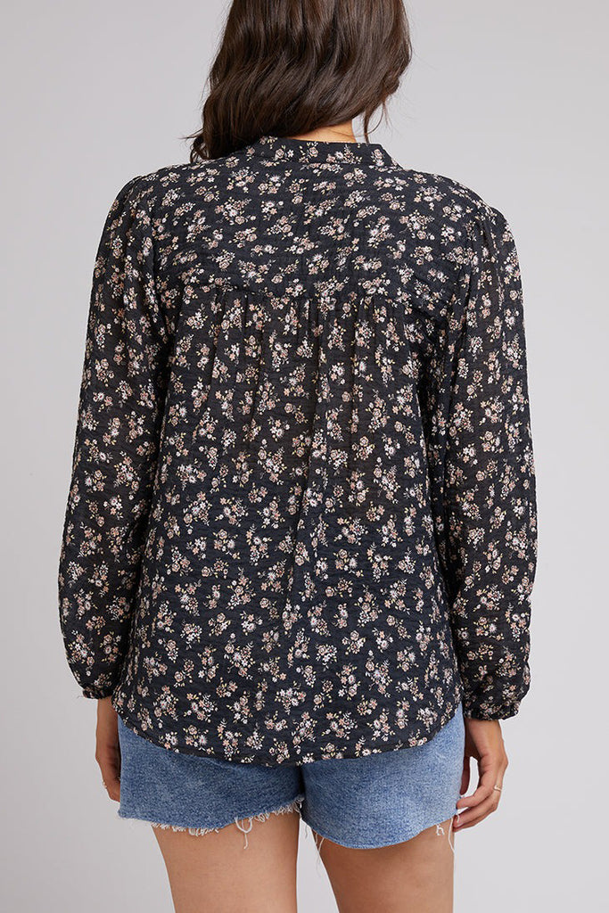 ALL ABOUT EVE Maya Floral Shirt Black