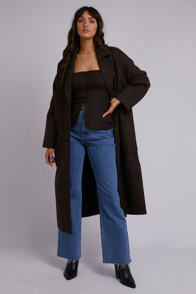 ALL ABOUT EVE Manhattan Coat Brown