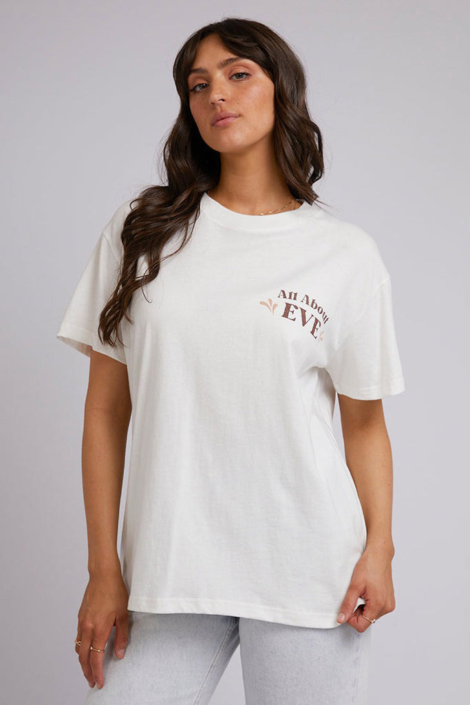 ALL ABOUT EVE Papillon Standard Tee Vintage White