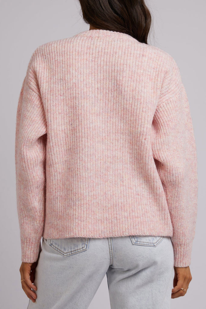 ALL ABOUT EVE Joey Knit Crew Pink