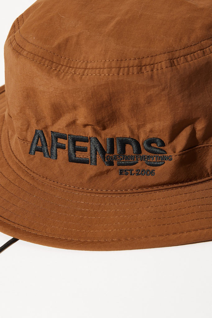 AFENDS Vinyl Bucket Hat Toffee