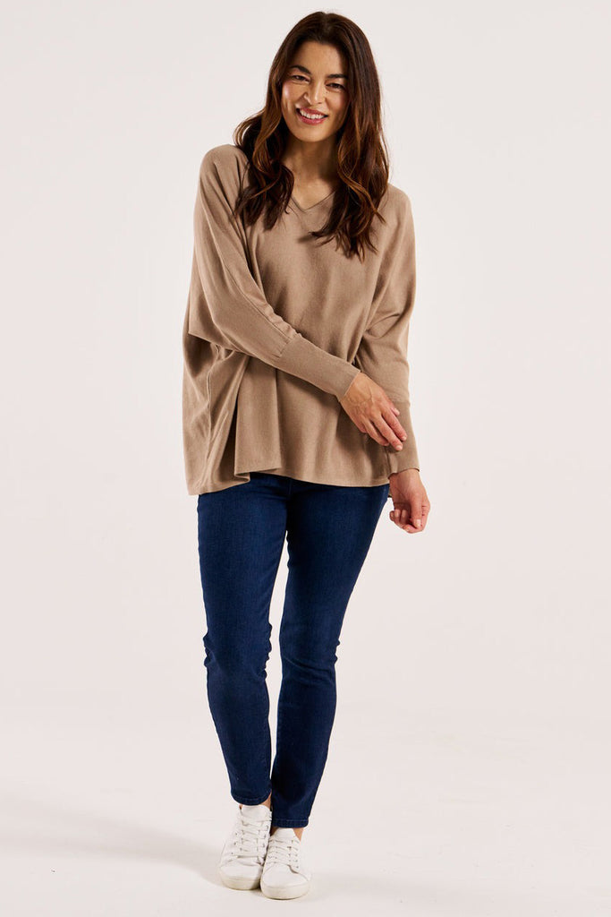 BETTY BASICS Destiny Jumper Latte