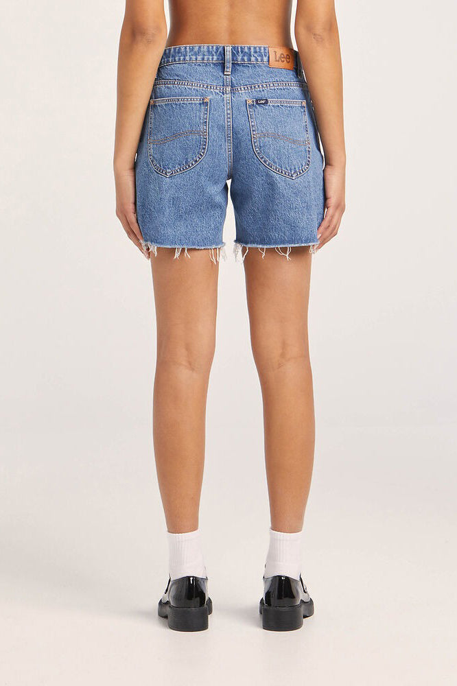 LEE 90S Mid Straight Short Classic Blue