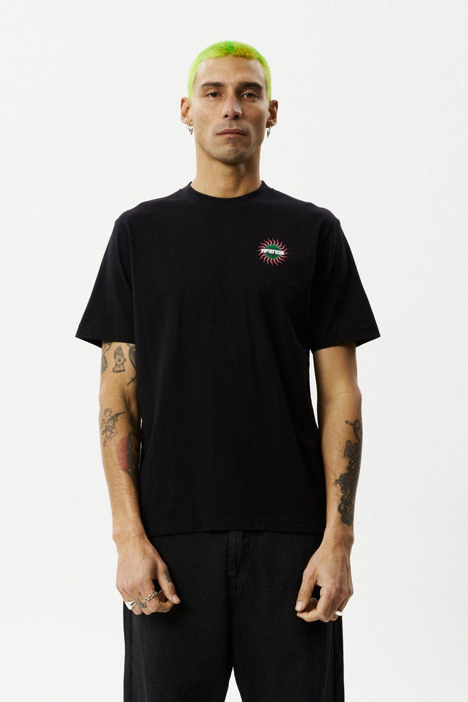 AFENDS Solar Flare Retro Fit Tee Black