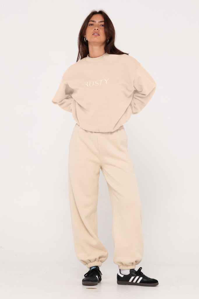 RUSTY Rusty Signature Oversize Crew Cream