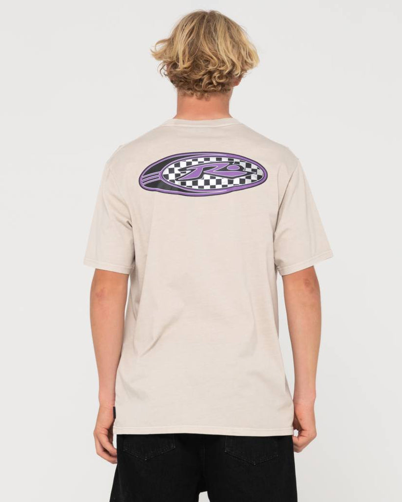 RUSTY Speedway Short Sleeve Tee Pumice Stone