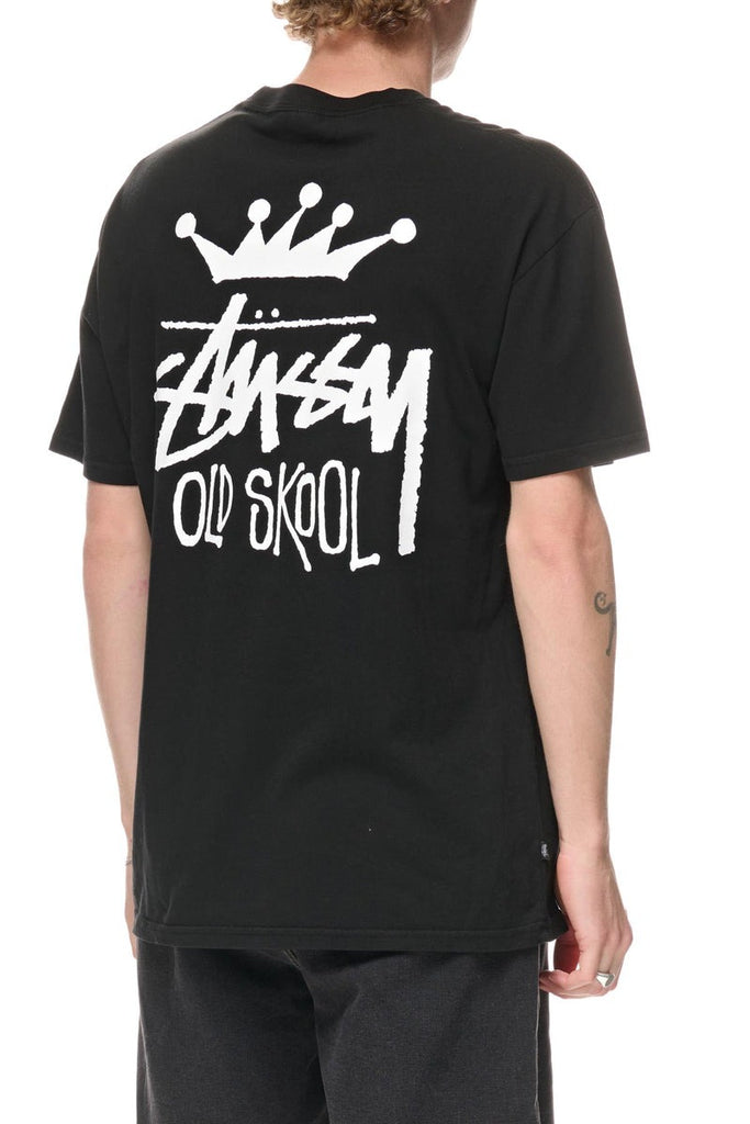 STUSSY Old Skool 50 50 Tee Pigment Black