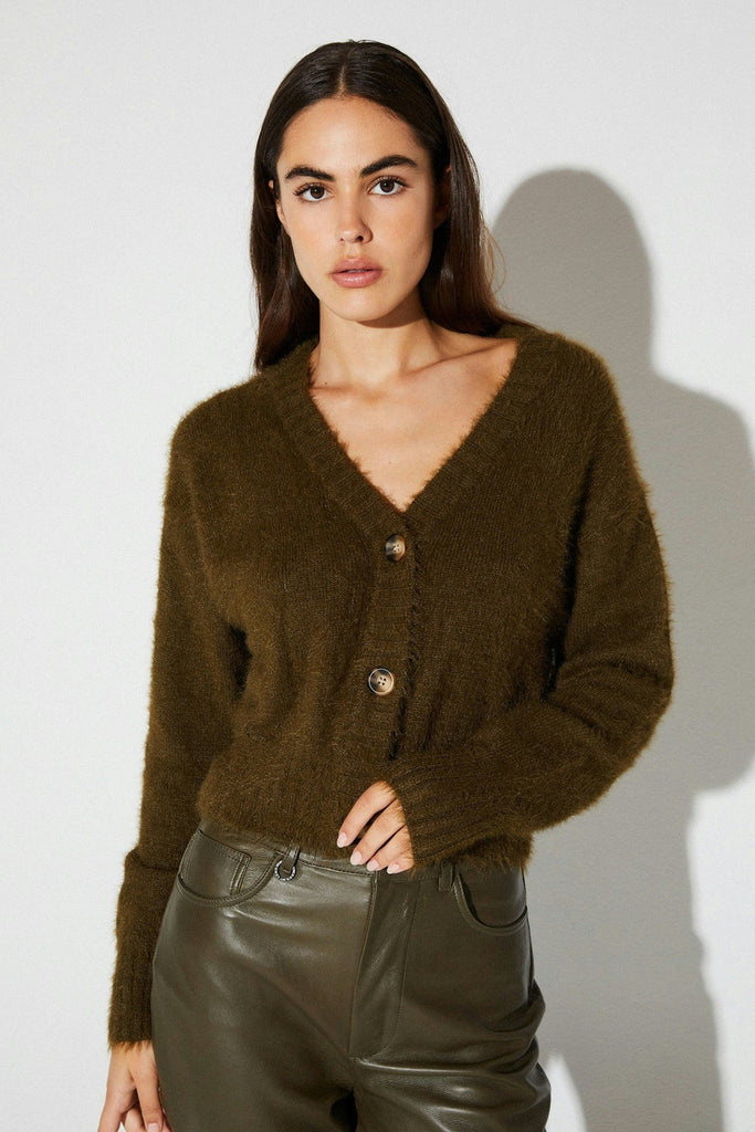 NEUW Kate Knit Cardigan Kelp