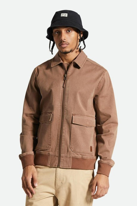 BRIXTON Dillinger Station Jacket Sepia Sol Wash