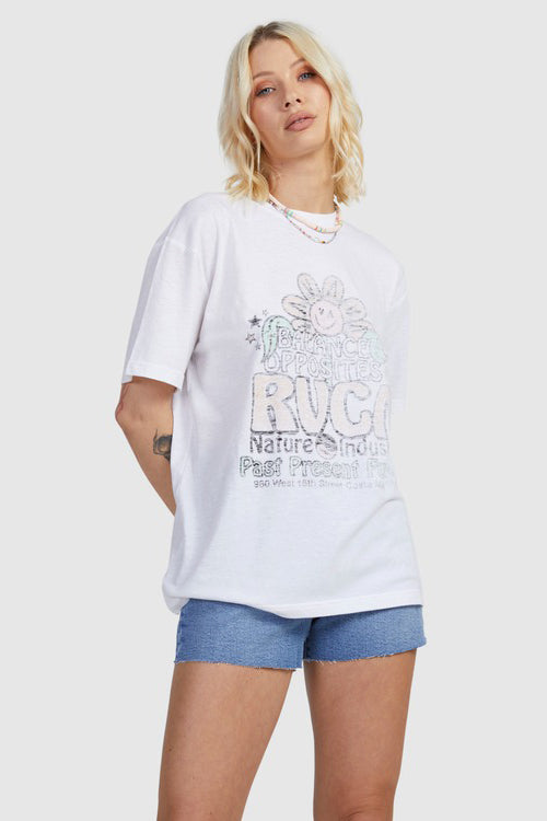 RVCA United Pops Relaxed Tee White