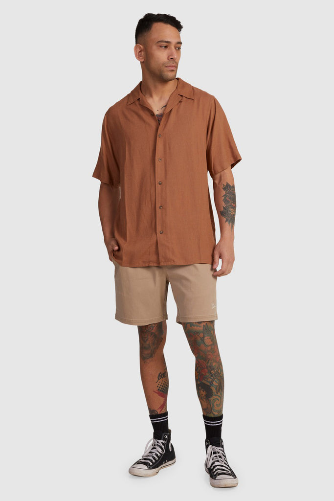 RVCA Cuba Shirt Copper