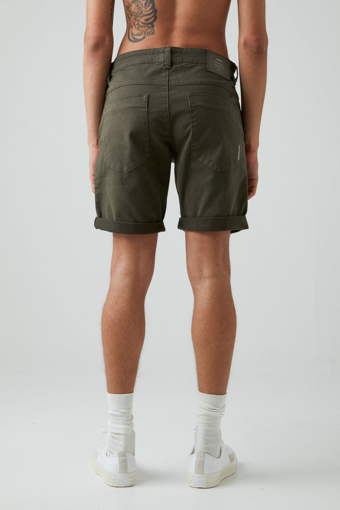 NEUW Cody Short Olive Green Back