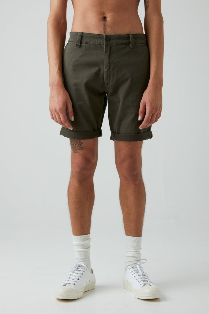 NEUW Cody Short Olive Green Front