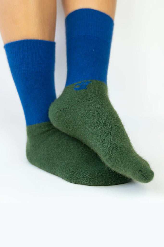 NOOAN Dunedin Sock Lapis Blue Greener Pasture